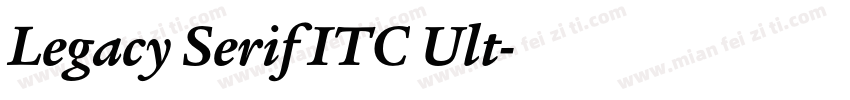 Legacy Serif ITC Ult字体转换